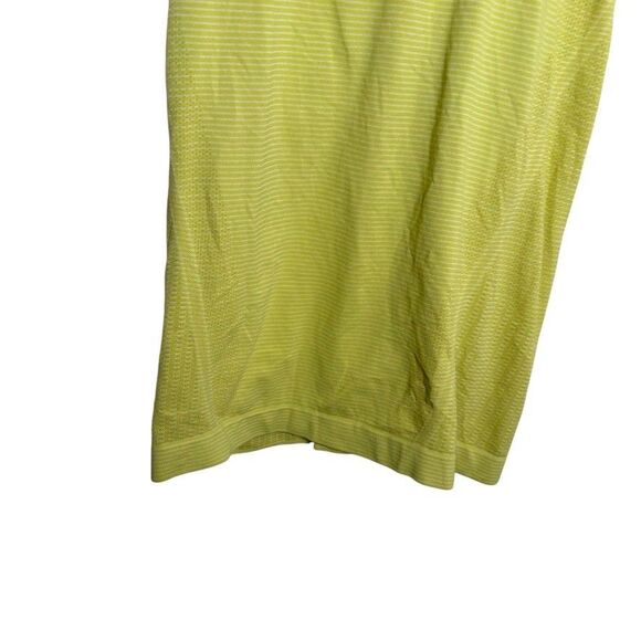 Athleta Tank Top Women's Small Racerback Striped Athletic Neon Green Active - Picture 3 of 8